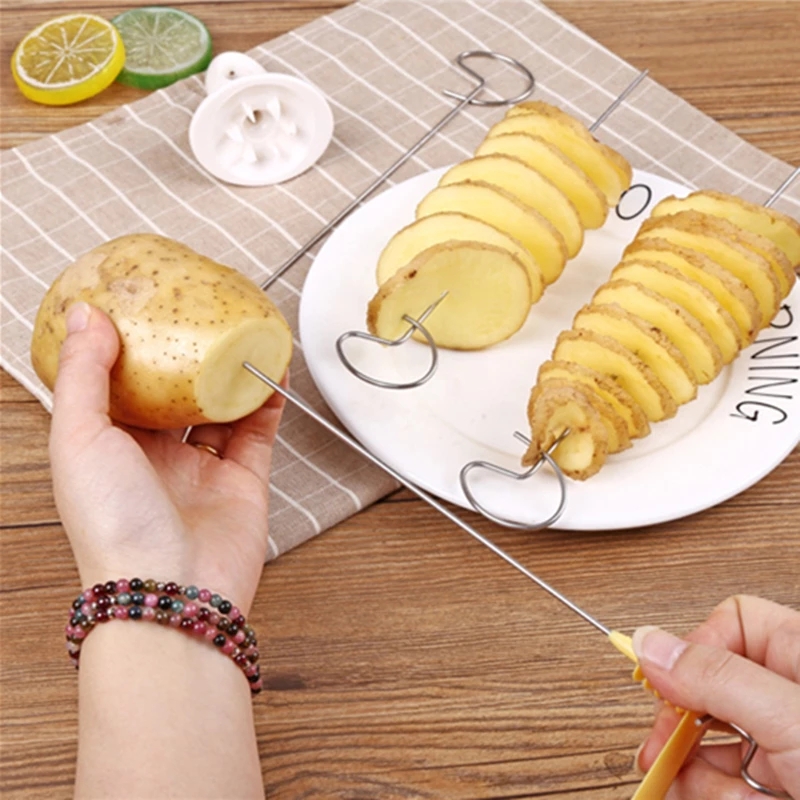 Quirky Kitchen Gadgets - 4 سلسلة البطاطس لولبية القاطع الخيار