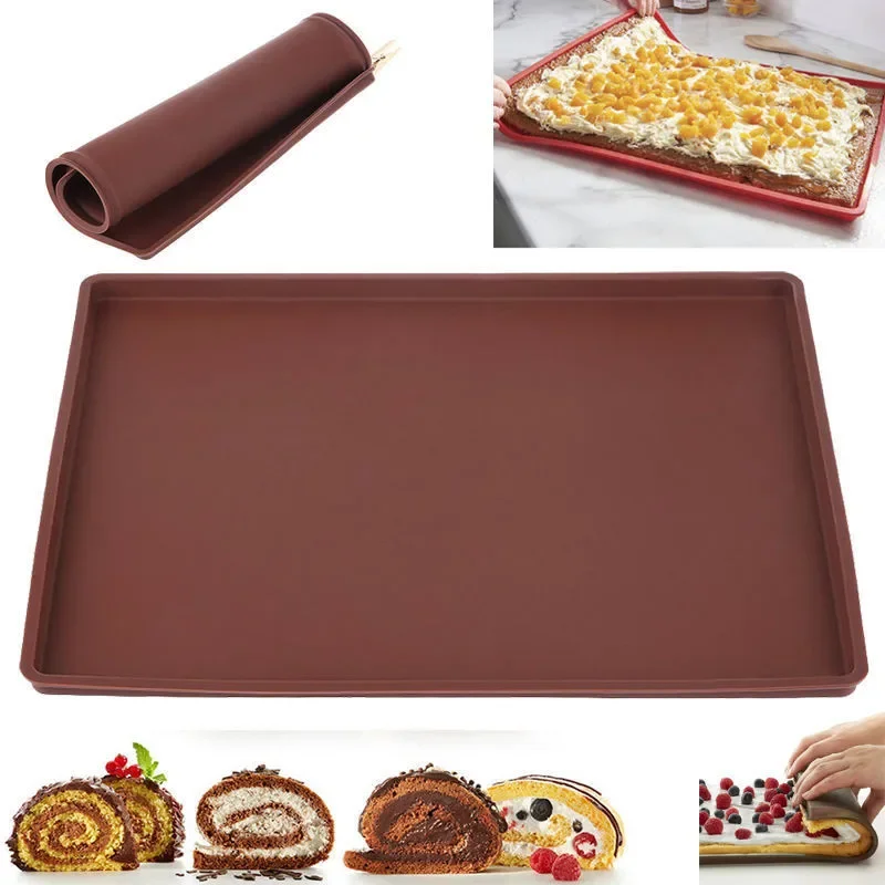 Kitchen Gadget Amazon - سيليكون الخبز حصيرة كعكة لفة الوسادة