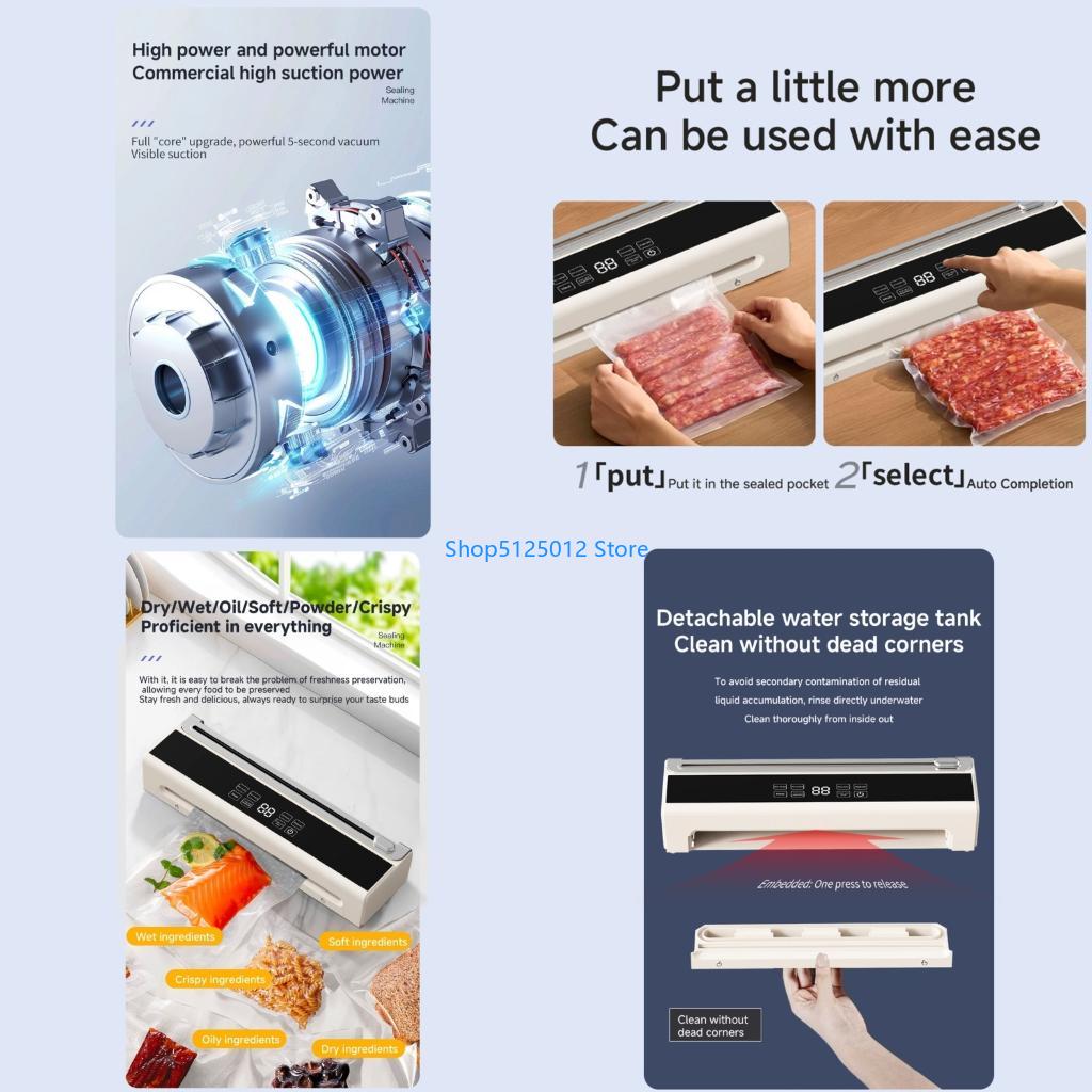 Kitchen Gadgets That Are Useful - آلة ختم الفراغ الأوتوماتيكية الذكية G8TC