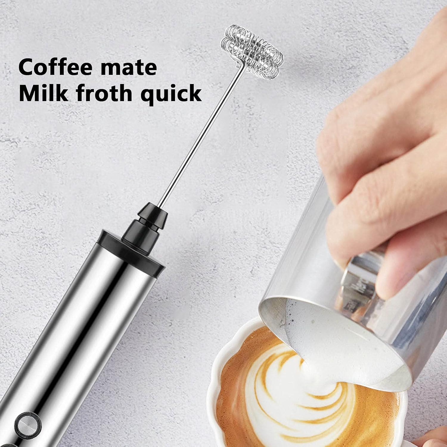 Quirky Kitchen Gadgets - خلاط حليب كهربائي محمول 3 في