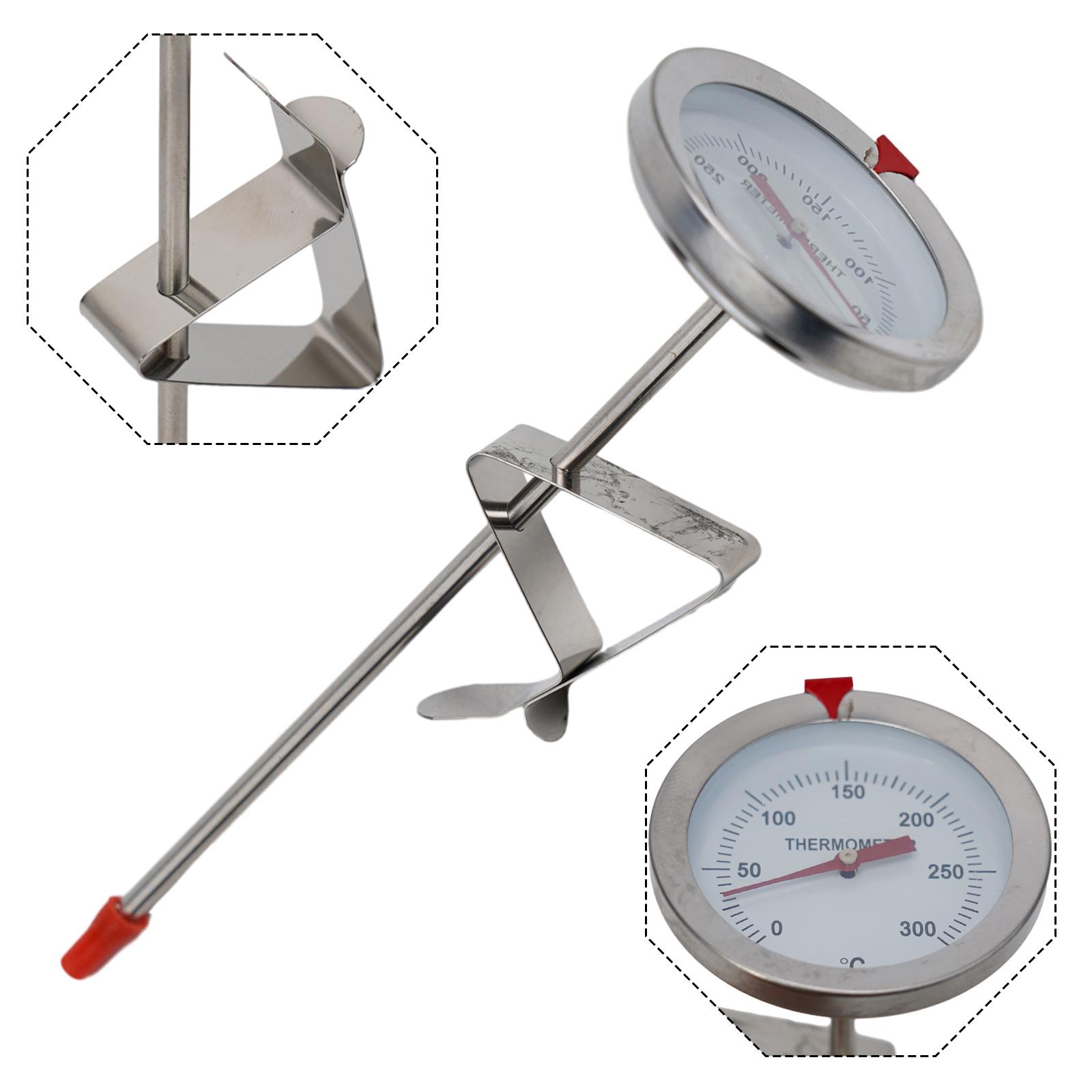 Kitchen Gadgets For Cooking - الفولاذ المقاوم للصدأ التحقيق ميزان الحرارة