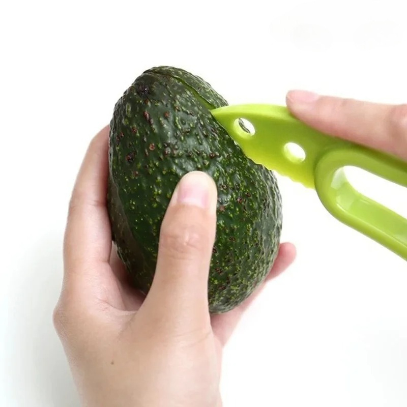 Avocado Slicer Tool - قطعة واحدة، أداة تقطيع الأفوكادو الخضراء
