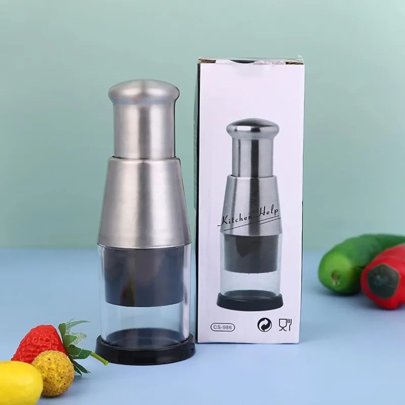 مفرمة ثوم يدوية من الفولاذ الم - مراجعة Kitchen Hand Gadgets وسعره