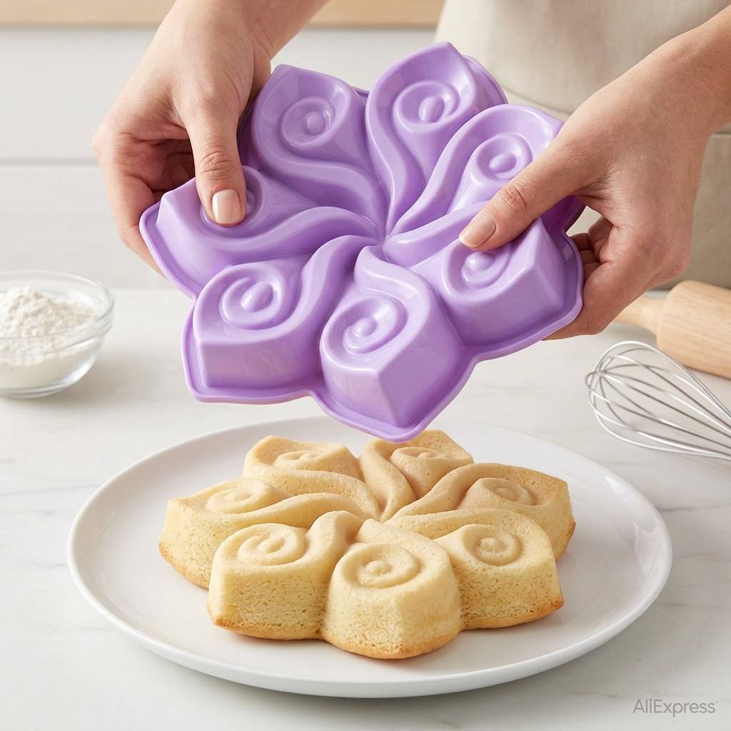 قالب كيك سيليكون كبير على شكل  - مراجعة Kitchen Gadgets Wholesale وسعره