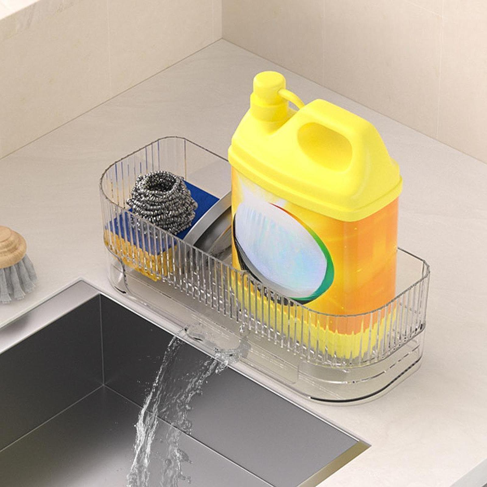 منظم حوض المطبخ، مع صينية تصري - مراجعة Kitchen Room Gadgets وسعره