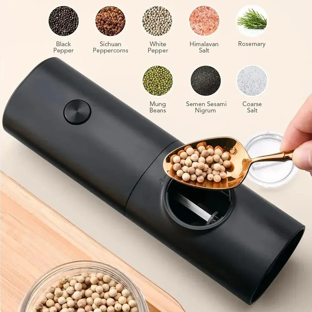 مطحنة ملح وفلفل كهربائية مع خش - مراجعة Kitchen Gadgets For Cooking وسعره
