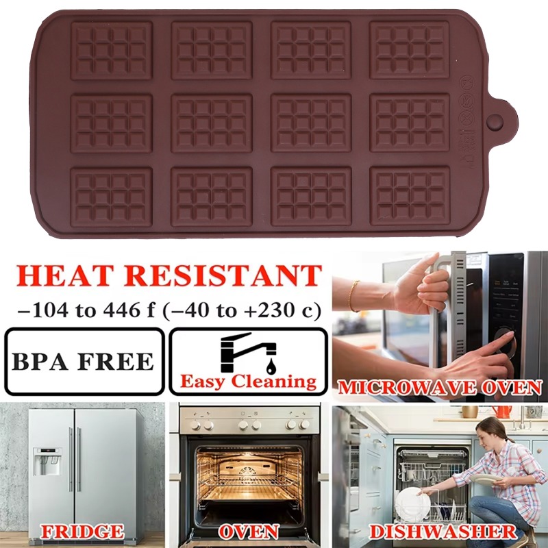 قالب شوكولاتة من السيليكون 12  - مراجعة Kitchen Gadgets Wholesale وسعره
