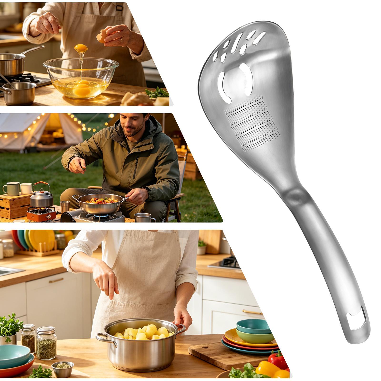 ملعقة طهي معدنية بطول 9 بوصات، - مراجعة Kitchen Gadgets Pasta وسعره