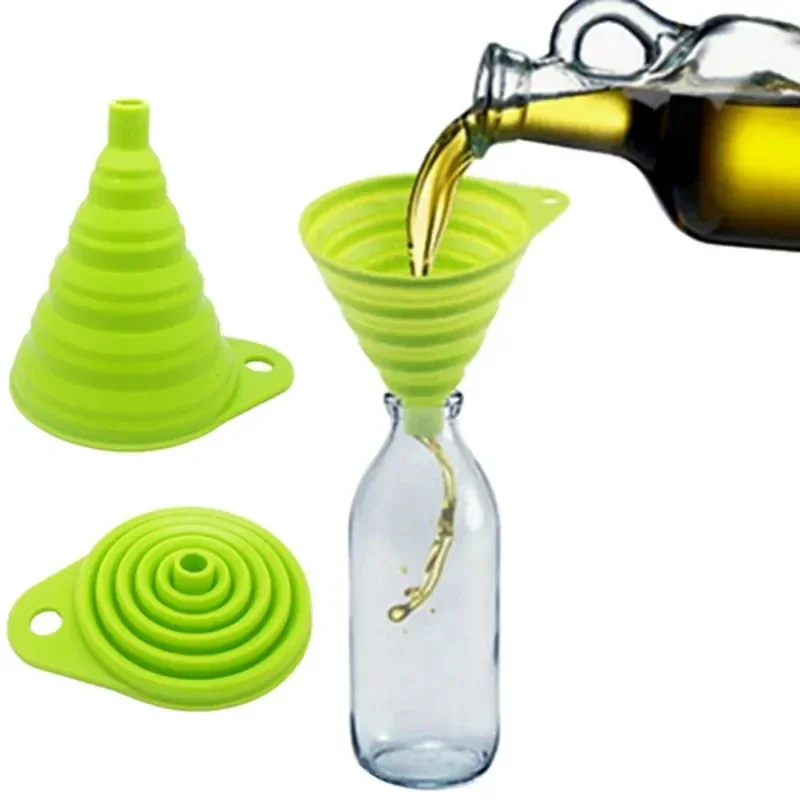 1/4 قطعة قمع سيليكون قابل للطي - مراجعة Kitchen Gadgets Small وسعره