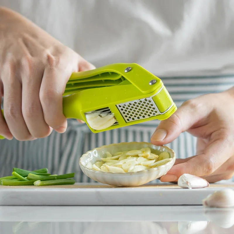 2 في 1 آلة تقطيع الثوم والقطاع - مراجعة Kitchen Gadgets New وسعره