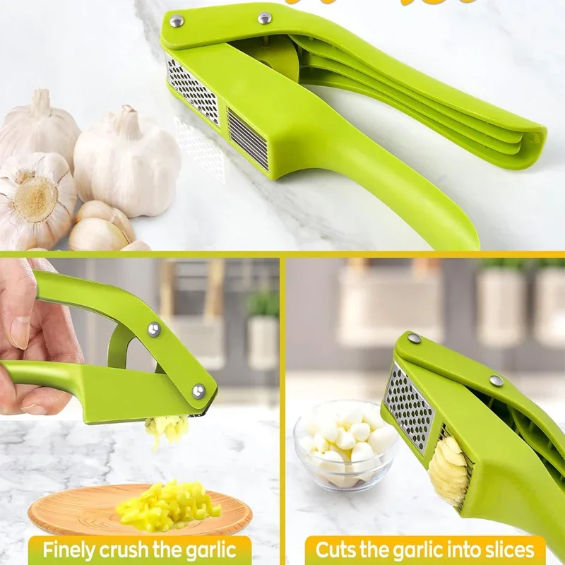 2 في 1 آلة تقطيع الثوم والقطاع - مراجعة Kitchen Gadgets New وسعره
